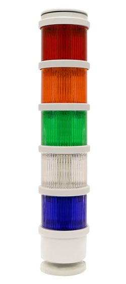 United Technologies / Edwards 48mm Tower Light Base; Pipe Mount; Gray Housing